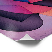 「ボート・オン・ウォーター」コンテンポラリー抽象芸術・アート ポスター (コーナー)