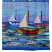 ボート シャワーカーテン (正面)