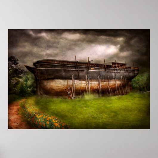 ボート – ノアの箱舟の建築 ポスター (正面)