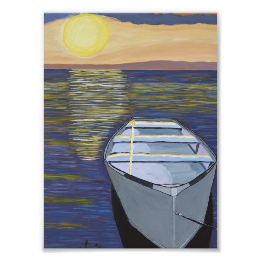 ボート・バイ・ザ・ショア写真 フォトプリント            (正面)