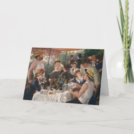 ボート・パーティの昼食会 - ピエール=オーギュスト・ルノワール カード (正面)