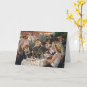 ボート・パーティの昼食会 - ピエール=オーギュスト・ルノワール カード (黄色い花)