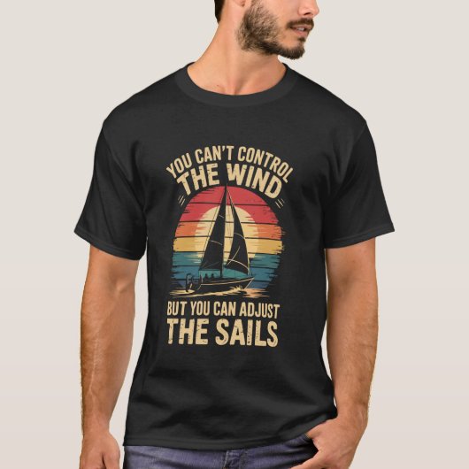 ボート+ヨット+オーナー+錨+船旅 Tシャツ (正面)