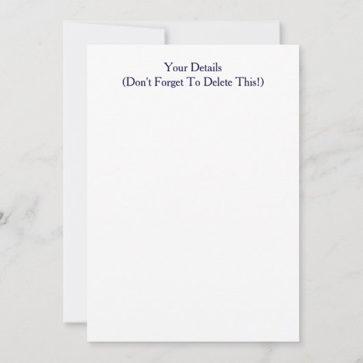 ボート 招待状 (裏面)