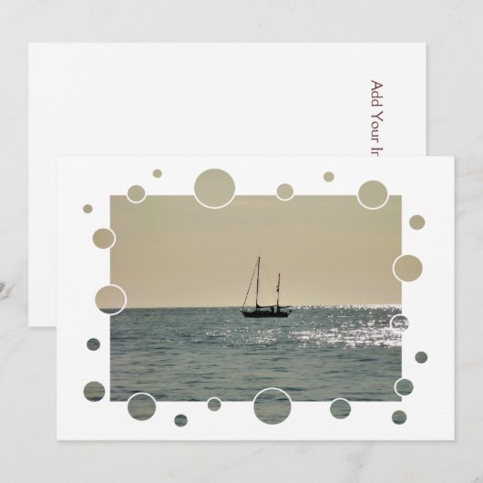 ボート 招待状 (正面/裏面)