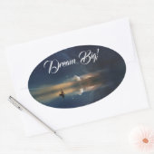 ボート 楕円形シール (封筒)