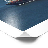 「ボート、湾、サンフラン遠くに」カリフォルニア州ポー フォトプリント            (角)