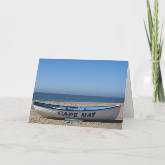 ボート* Cape May、NJ カード (正面)