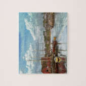 ボート – Rockport Mass - Motif Number One - 1906 ジグソーパズル (縦)