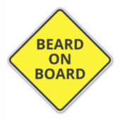 ボードおもしろいスケートボードのデッキの男性の注意ひげ シール (正面)