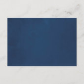 ボードとネイビー水色フローラ披露宴 エンクロージャーカード (裏面)