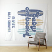 ボードに赤ちゃんサーフボードビーチベイビーシャワータペストリー タペストリー (インサイチュ(横))