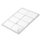 ボードのゲームのスコアシートのブックレットを作成するメモ帳 ノートパッド (アングル)