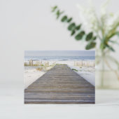 ボードウォークからビーチカード ポストカード (スタンド正面)