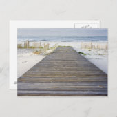 ボードウォークからビーチカード ポストカード (正面/裏面)