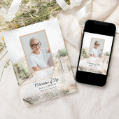 ボードウォークからビーチ水彩お祝いの生活 招待状