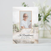 ボードウォークからビーチ葬儀記念悔やみや弔慰 サンキューカード (スタンド正面)