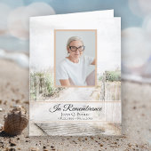 ボードウォークからビーチ葬儀記念悔やみや弔慰 サンキューカード