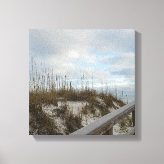 ボードウォークからビーチ キャンバスプリント (正面)