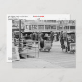 ボードウォークの車椅子 ポストカード (正面/裏面)