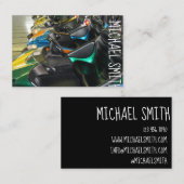 ボードウォークカーニバルバンパーカーズアミューズメントパークおもしろい 名刺 (正面/裏面)