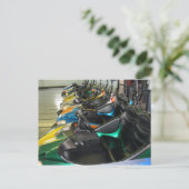 ボードウォークバンパーカーズレホブトビーチデラウェアDE ポストカード (スタンド正面)