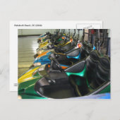 ボードウォークバンパーカーズレホブトビーチデラウェアDE ポストカード (正面/裏面)