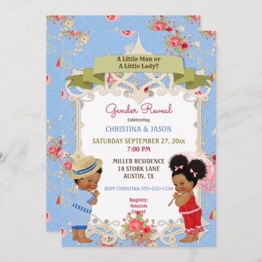 ボードウォークビクトリアナビーチサマージェンダーリビール 招待状 (正面/裏面)