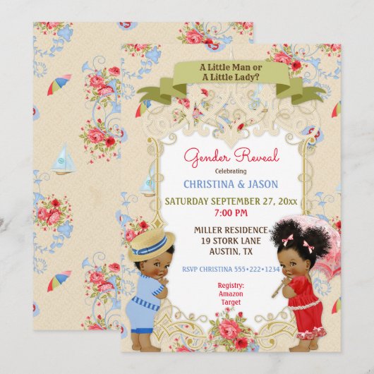 ボードウォークビクトリアナビーチサマージェンダーリビール 招待状 (正面/裏面)