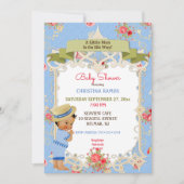 ボードウォークビクトリアナビーチサマーベビーシャワー 招待状 (正面)