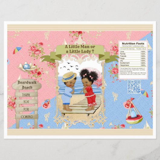 ボードウォークビクトリアナビーチジェンダーがチップバッグを明らかにする チラシ (正面)