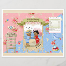 ボードウォークビクトリアンビーチジェンダーリビールチップバッグ チラシ