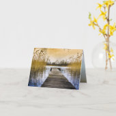 ボードウォーク波止場オンウクライナリバー カード (黄色い花)