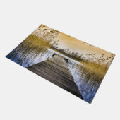 ボードウォーク波止場オンウクライナリバー ドアマット (アングル)