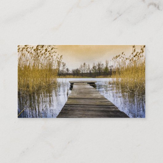 ボードウォーク波止場オンウクライナ川 名刺 (裏面)