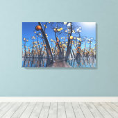 ボードウォーク(日) キャンバスプリント (インサイチュ (ウッドフロア))