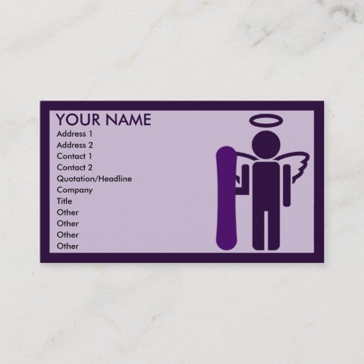 ボードエンジェル: 名刺 (正面)