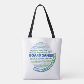 ボードゲームが私たちを一緒にトート トートバッグ (裏面)