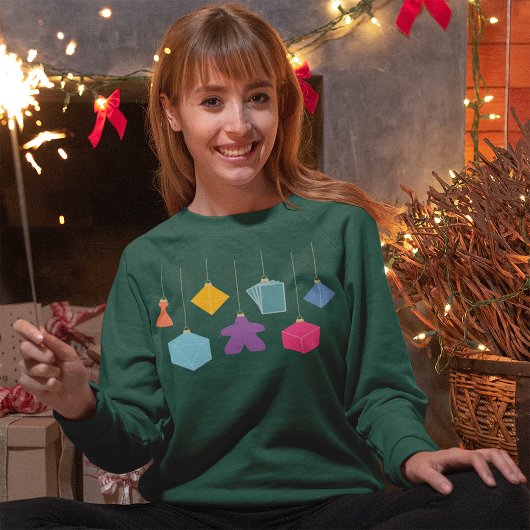 ボードゲームでツリーを飾ろう 女性用シャツ Tシャツ