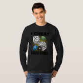 ボードゲームで不正行為をする人 ボードゲーム好きな人 テーブルゲーム Tシャツ (正面フル)