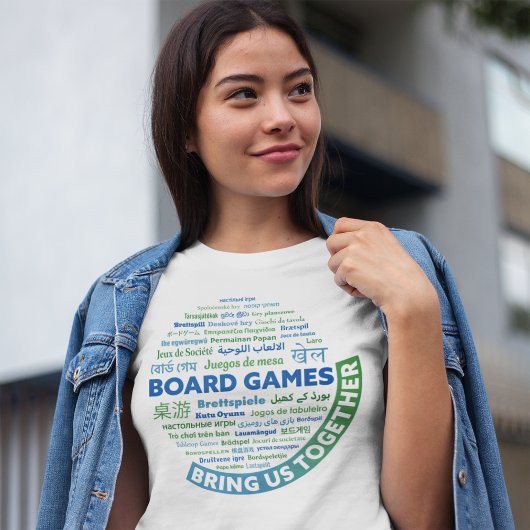 ボードゲームで女性のシャツを一緒に Tシャツ