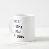 ボードゲームで負かした人々の涙 コーヒーマグカップ (正面左)