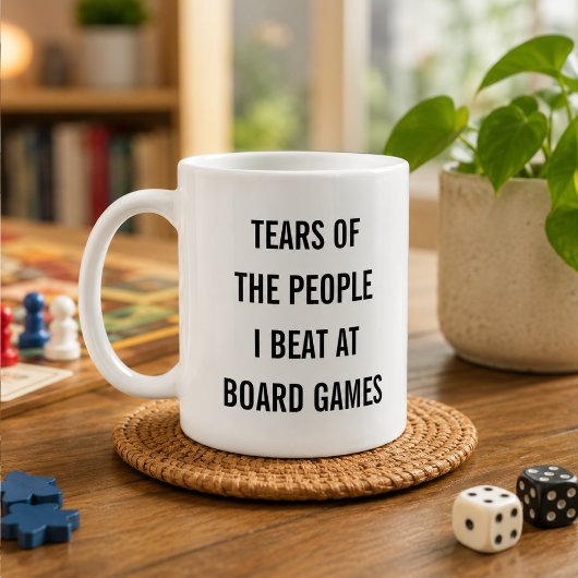 ボードゲームで負かした人々の涙 コーヒーマグカップ