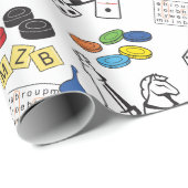 ボードゲームとワードゲーム ラッピングペーパー (ロールコーナー)