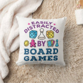 ボードゲームに気を取られる クッション (ブランケット)