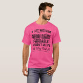 ボードゲームのある日 ボードゲームのない女の子 Tシャツ (正面フル)