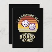 ボードゲームのゲーマーにとって美しい日おもしろいだ エンクロージャーカード (正面/裏面)