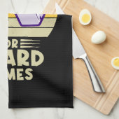 ボードゲームのゲーマーにとって美しい日おもしろいだ キッチンタオル (四つ折り)