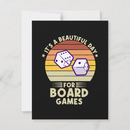 ボードゲームのゲーマーにとって美しい日おもしろいだ 出欠カード (正面)