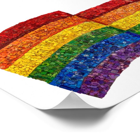 ボードゲームのプライドから作られた旗 ポスター (角)